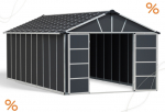 Palram-Canopia Gerätehaus YUKON 11x21.3 BxTxH 332x643x252cm ohne Boden