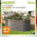 Vitavia Hochbeet Vita 630 Basic BxL 82x162cm Höhe 63cm Zincalume® granit