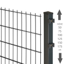 Elmar Jung Doppelstabmattenzaun Standard anthrazit Pfosten 40/40