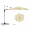 Doppler Multifunktional Active Pendelschirm 370cm Ampelschirm Natur + Ständer