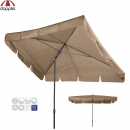 Doppler Sonnenschirm Sunline Waterproof 260x150cm Balkon Knicker PES Greige