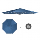 Doppler Marktschirm Alu Expert Teleskop 400cm Gastro Blau +Schutzhülle