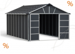 Palram-Canopia Gerätehaus YUKON 11x17.2 BxTxH 332x519x252cm ohne Boden