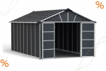 Palram-Canopia Gerätehaus YUKON 11x17.2 BxTxH 332x519x252cm + Boden WPC