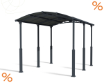 Palram-Canopia Alu Carport Arcadia ALPIN 5000 grau Polycarbonat BxT 359x507cm