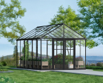NEUHEIT Palram-Canopia Alu Gewächshaus ARIA 10x15 BxTxH 312x455x285cm HKP schwarz