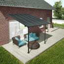 Palram-Canopia Terrassenüberdachung CAPRI 3x3.05 (314x299cm) 6mm HKP Grau