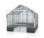 Vitavia Gewächshaus Cassandra 8300 BxT 257x323cm ESG Alu eloxiert Sockel Basalt