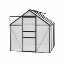 Vitavia Gewächshaus Comet 3800 4mm HKP BxTxH 195x195x197cm 3,8m² Alu schwarz