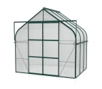 AKTION Gewächshaus Diana 5000 4mm HKP BxTxH 264x195x255cm 5m² Alu smaragd