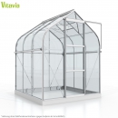 Vitavia Gewächshaus Orion 3800 ESG Glas BxTxH 202x195x231cm 3,8m² Alu eloxiert