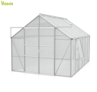 AKTION Vitavia Gewächshaus Meridian 2 9900 257x383 6mm HKP Alu eloxiert + 2 Dachlüfter