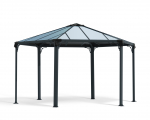 Palram-Canopia Pavillon Monaco Hexagonal BxT 450x390cm 6mm HKP Alu anthrazit