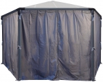 Palram-Canopia Vorhänge-Set 6 Teile für Pavillon Monaco, Roma, Polyester