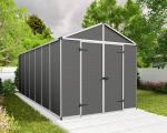 Palram-Canopia Gerätehaus RUBICON 8x17 BxT 237x528cm 12m² Polycarbonat 10mm grau