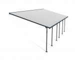 Palram-Canopia Terrassenüberdachung Feria 4x8 anthrazit TxB 386x850cm 8mm HKP