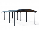 Palram-Canopia Alu Carport Arcadia 12700 grau Polycarbonat BxT 359x1290cm