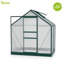Vitavia Gewächshaus Planet/Venus 2500 195x131 6mm HKP smaragd + Fundamentsrahmen