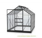 Vitavia Gewächshaus Planet/Venus 5000 195x257 3mm ESG schwarz + Fundamentsrahmen