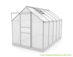 Vitavia Gewächshaus Planet/Venus 6200 195x321 6mm HKP eloxiert + Fundamentsrahmen