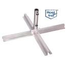 Doppler Plattenständer Edelstahl für 25-48mm Masten für Schirme bis 350cm
