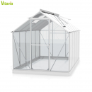 Vitavia Gewächshaus Triton 6200 ESG Glas BxT 198x317cm eloxiert + Fundamentsrahmen