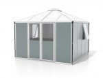 Vitavia Gerätehaus Lagerraum UNIVERSUM BxTxH 317x322x265cm 10,2m² Alu eloxiert