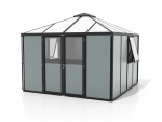 Vitavia Gerätehaus Lagerraum UNIVERSUM BxTxH 317x322x265cm 10,2m² Alu schwarz