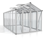 Vitavia Gewächshaus Zeus Comfort 11900 ESG/HKP 258x465cm eloxiert